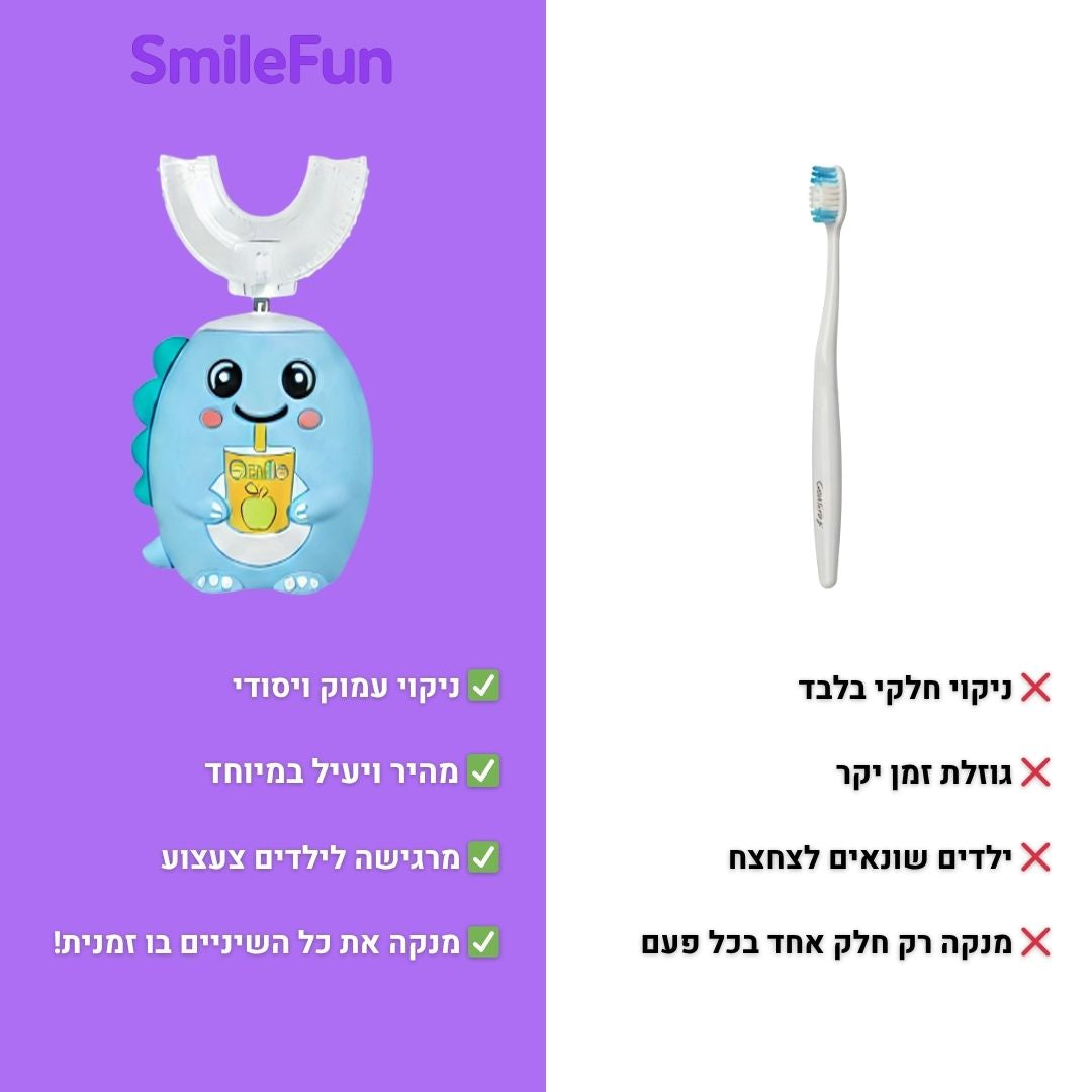 מברשת השיניים החכמה ™SmileFun – הילדים פשוט מבקשים לצחצח!